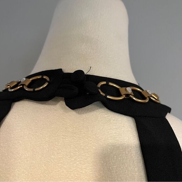 CDC Caren Desiree company vintage halter little black dress size 6 - Picture 7 of 13